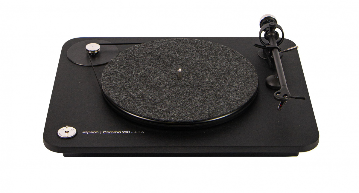 Elipson Chroma 200 vinylspelare med RIAA-steg, svart