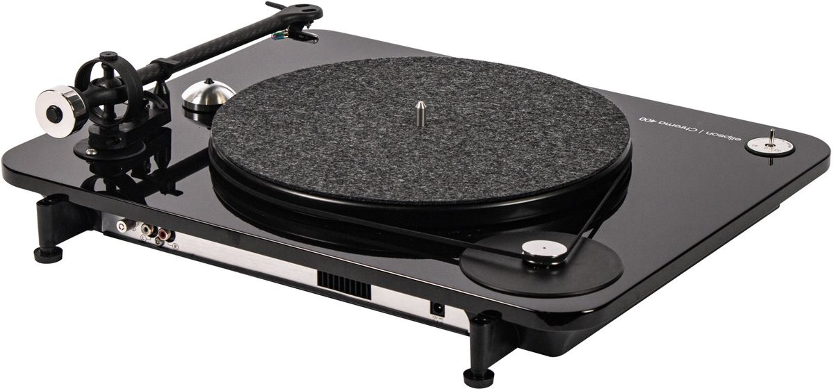 Elipson Chroma 400 vinylspelare med Ortofon OM10, pianosvart