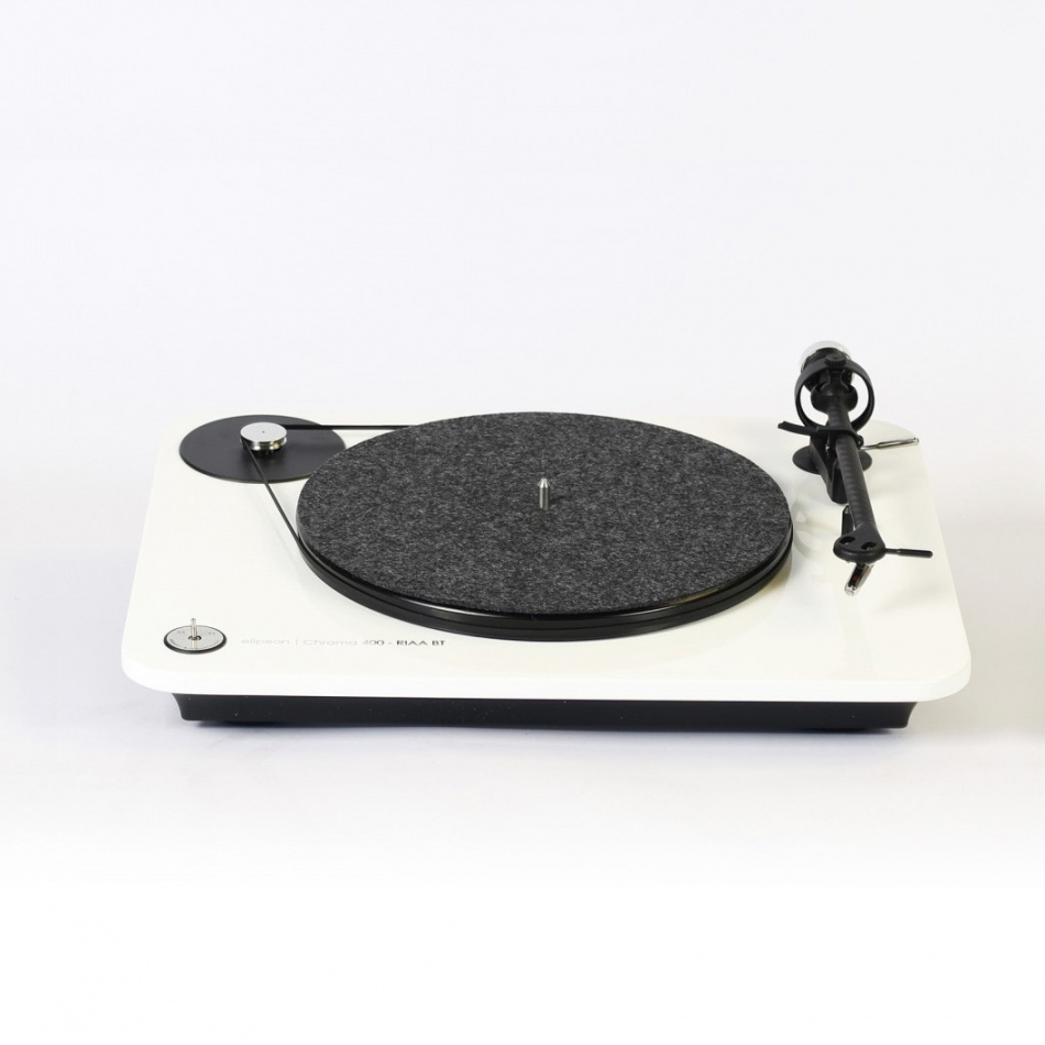 Elipson Chroma 400 vinylspelare med RIAA-steg & Bluetooth, pianovit