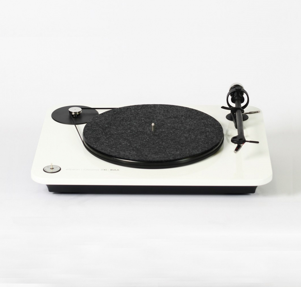 Elipson Chroma 400 vinylspelare med RIAA-steg, pianovit