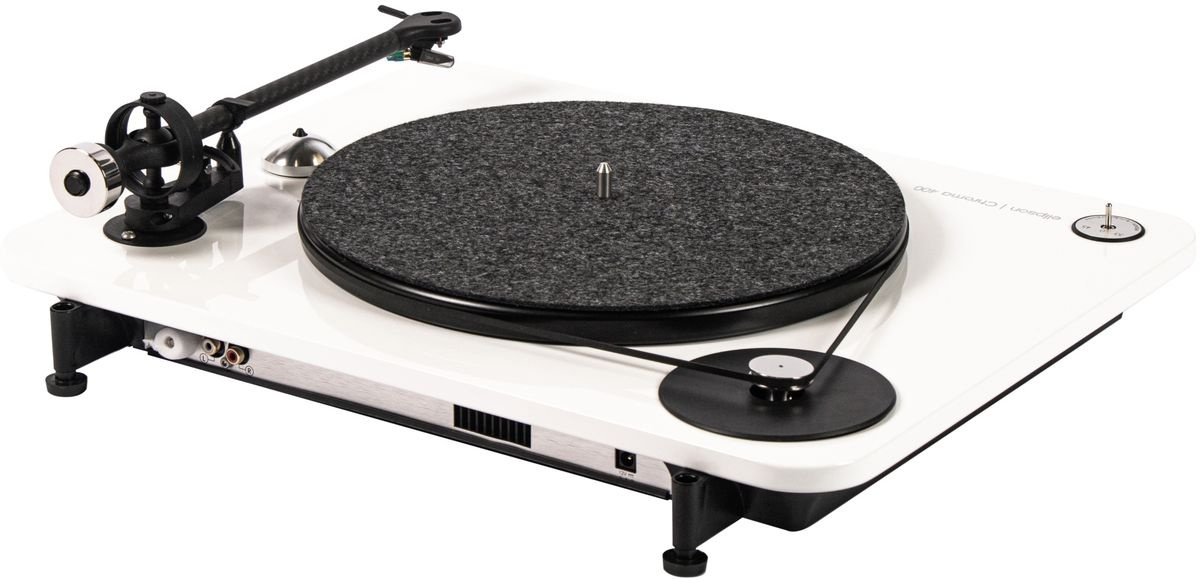 Elipson Chroma 400 vinylspelare med Ortofon OM10, pianovit