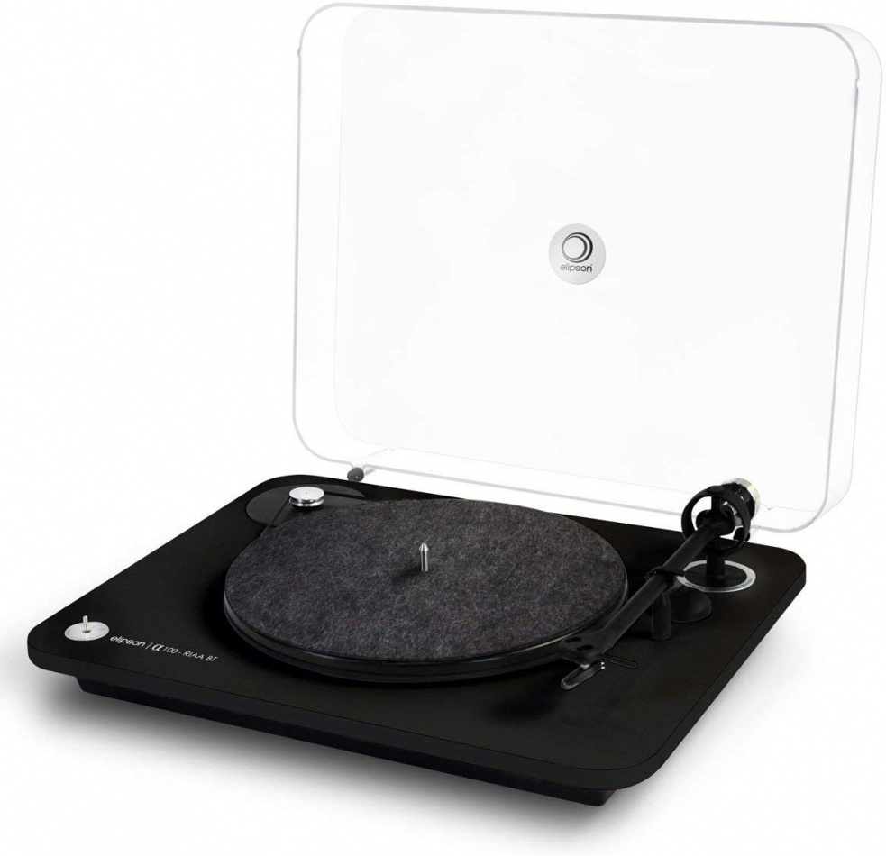 Elipson Alpha 100 skivspelare med RIAA & Bluetooth, svart
