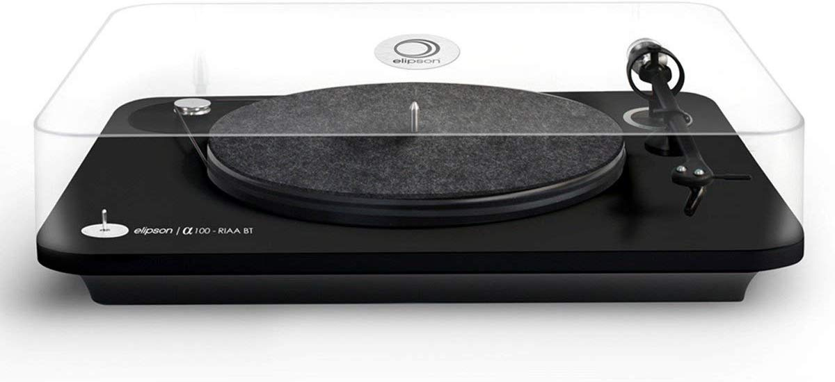 Elipson Alpha 100 skivspelare med RIAA & Bluetooth, svart