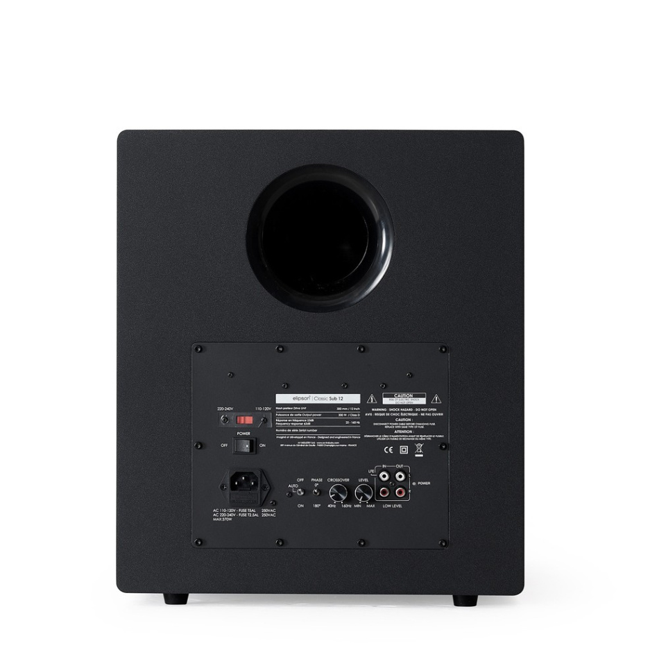 Elipson Classic Sub 12 aktiv subwoofer, svart