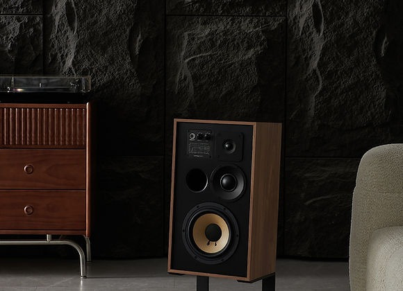 Elipson Heritage XLS11 Vintage-inspirerade stativhögtalare par, ljus ek