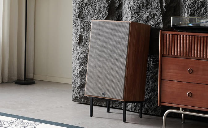 Elipson Heritage XLS15, Vintage-inspirerade golvhögtalare par ljus ek