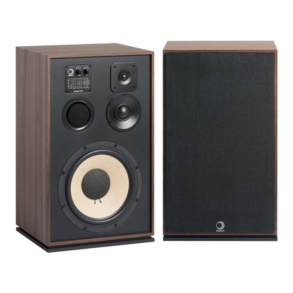 Elipson Heritage XLS15 Vintage-inspirerade golvhögtalare par, valnöt