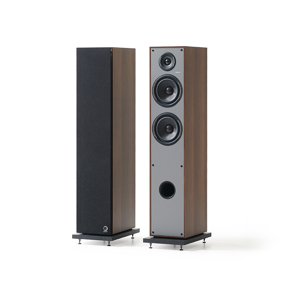 Elipson Horus 11F golvhögtalare Walnut/Dark Grey, par