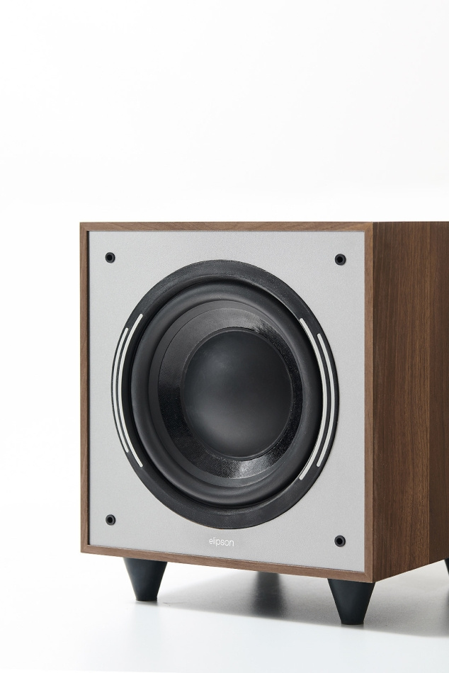 Elipson Horus 8S Walnut/Dark Grey, aktiv subwoofer