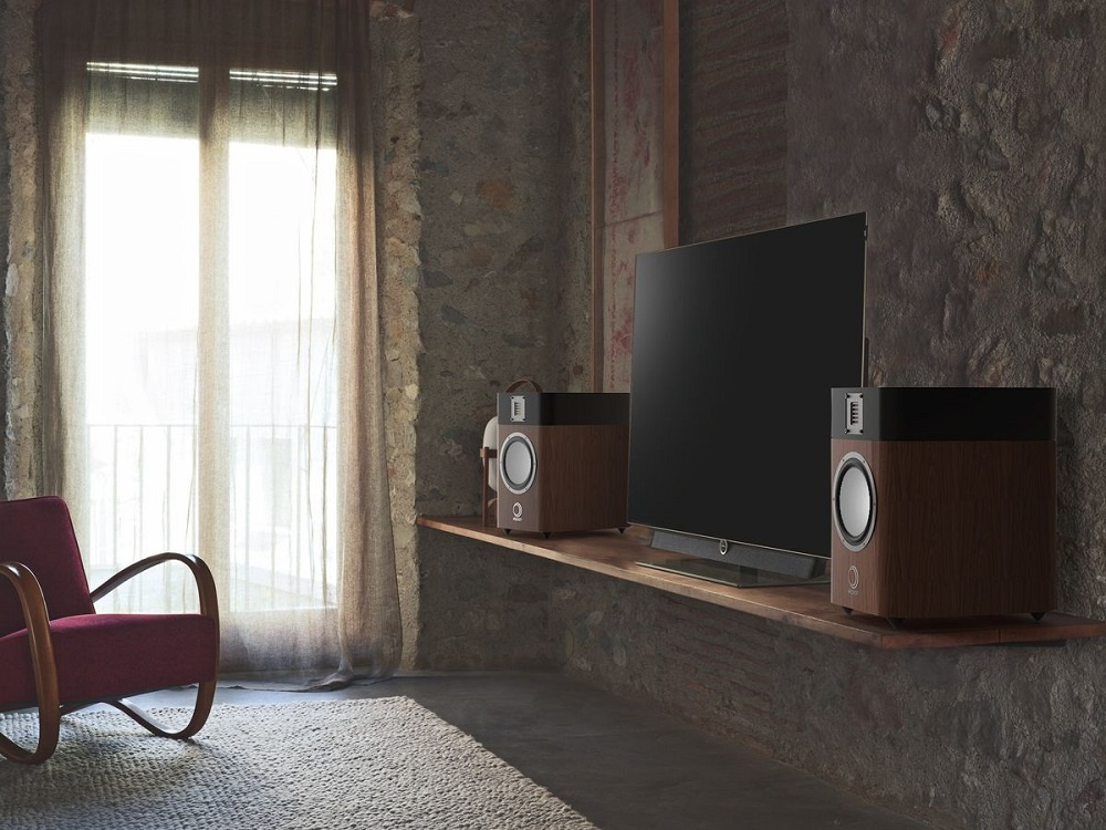 Elipson Legacy 3210 stativhögtalare, valnöt par