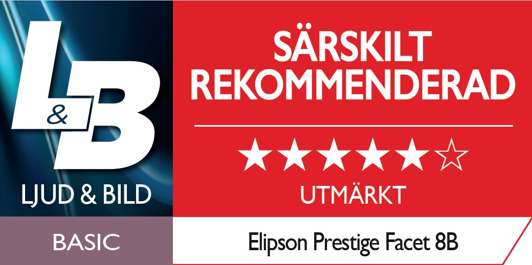 Elipson Prestige Facet 8B stativhögtalare, vitt par