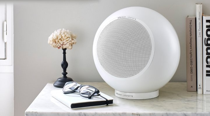 Elipson Planet L klothögtalare, mattvitt par