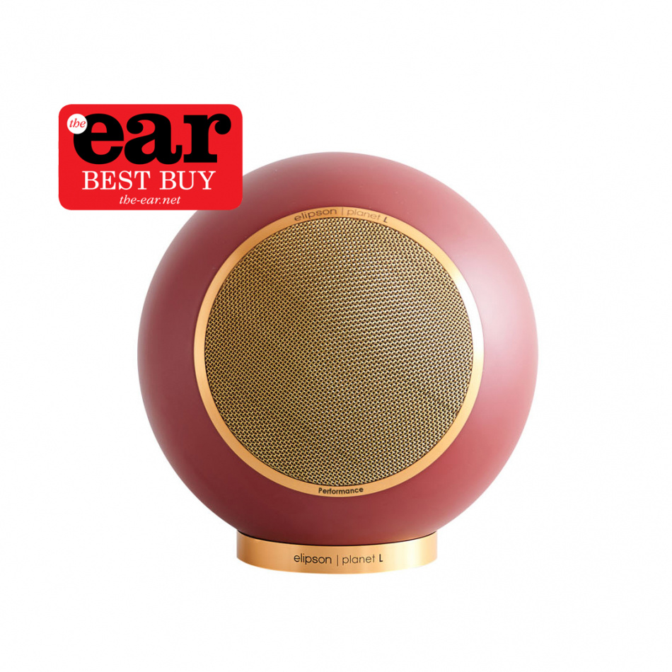 Elipson Planet L Performance klothögtalare, mattlackad Burgundy Gold styck