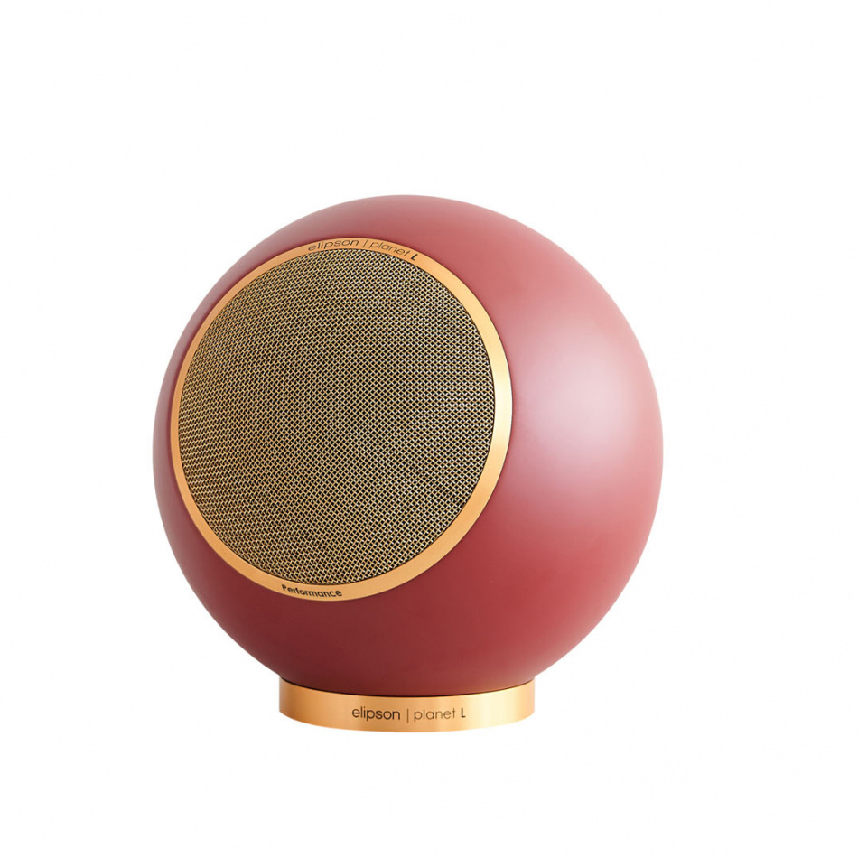 Elipson Planet L Performance klothögtalare, mattlackad Burgundy Gold styck