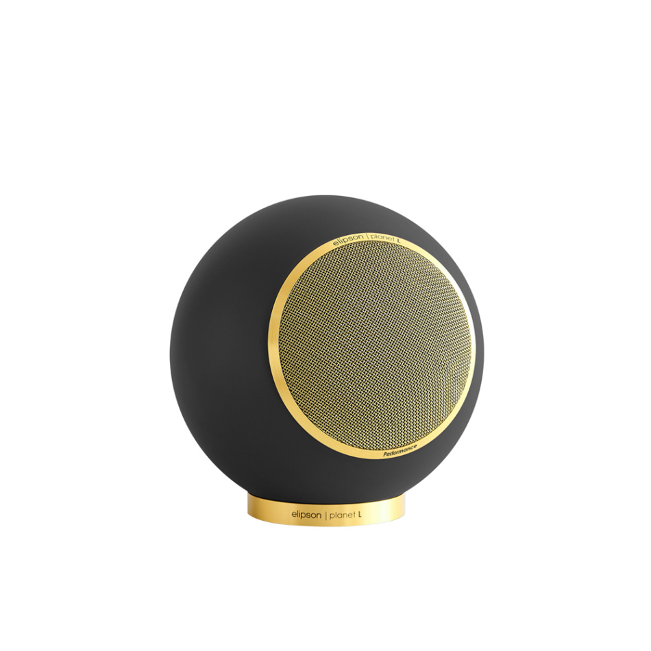 Elipson Planet L Performance Gold Edition klothögtalare, mattlackad svart styck