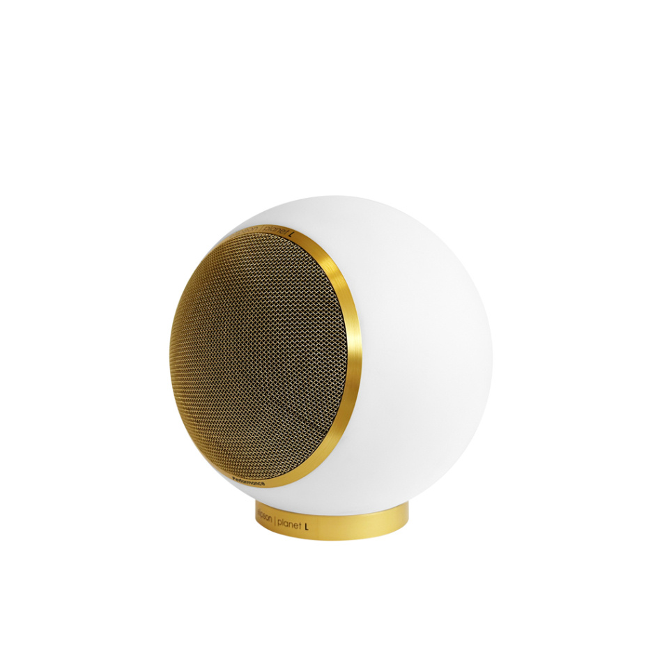 Elipson Planet L Performance Gold Edition klothögtalare, mattlackad vit styck