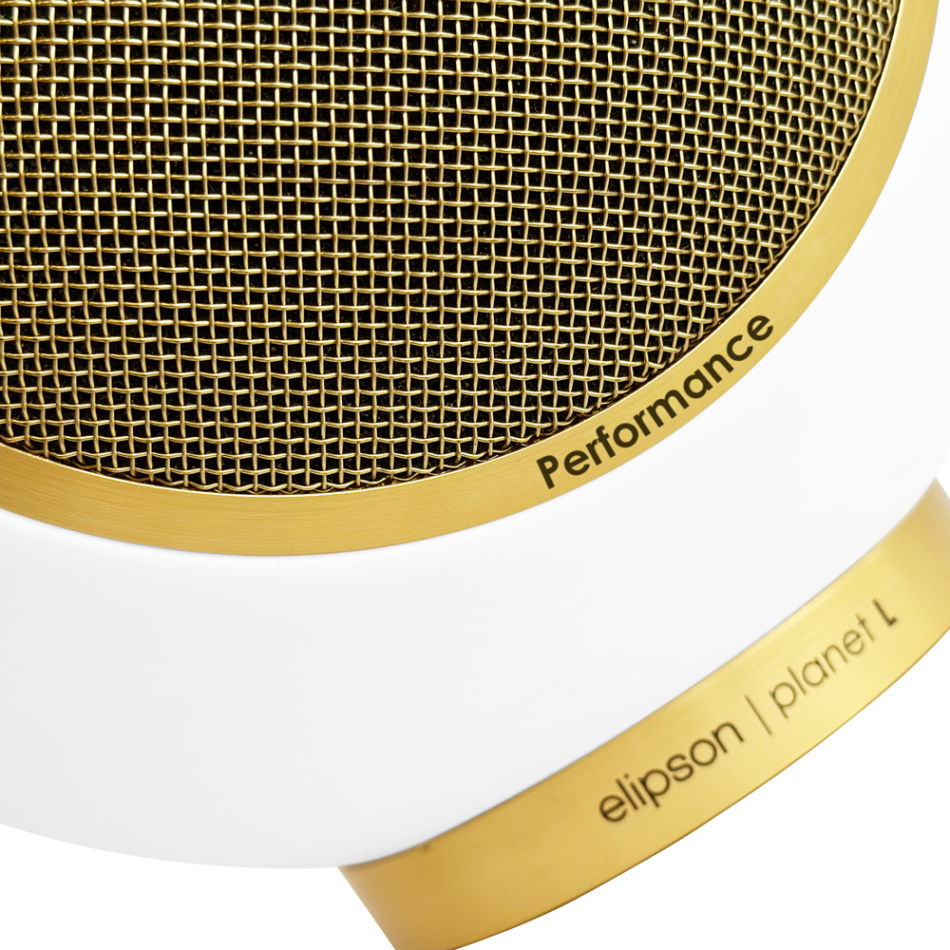Elipson Planet L Performance Gold Edition klothögtalare, mattlackad vit styck