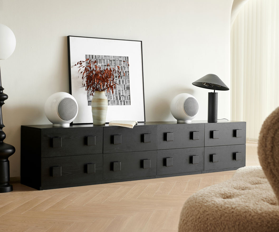 Elipson Planet L Performance klothögtalare, mattlackad vit styck