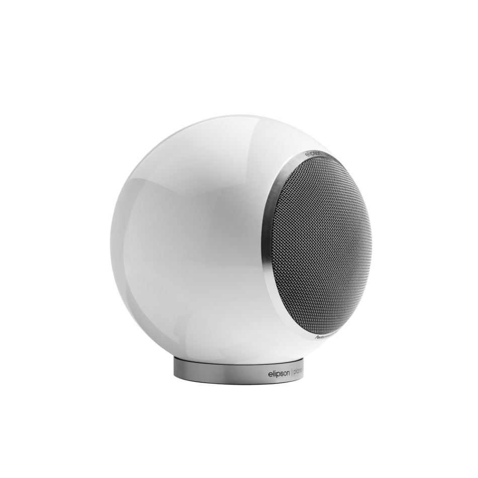 Elipson Planet L Performance klothögtalare, pianolackad vit styck