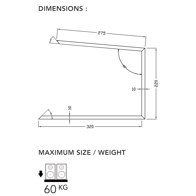 Elipson Heritage XLS Stand 1, högtalarstativ