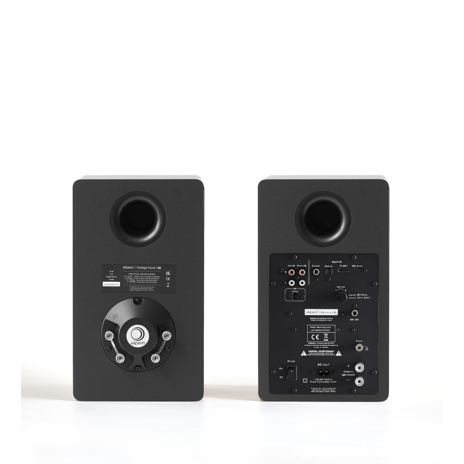 Elipson Prestige Facet II 6B Active, mattsvart par