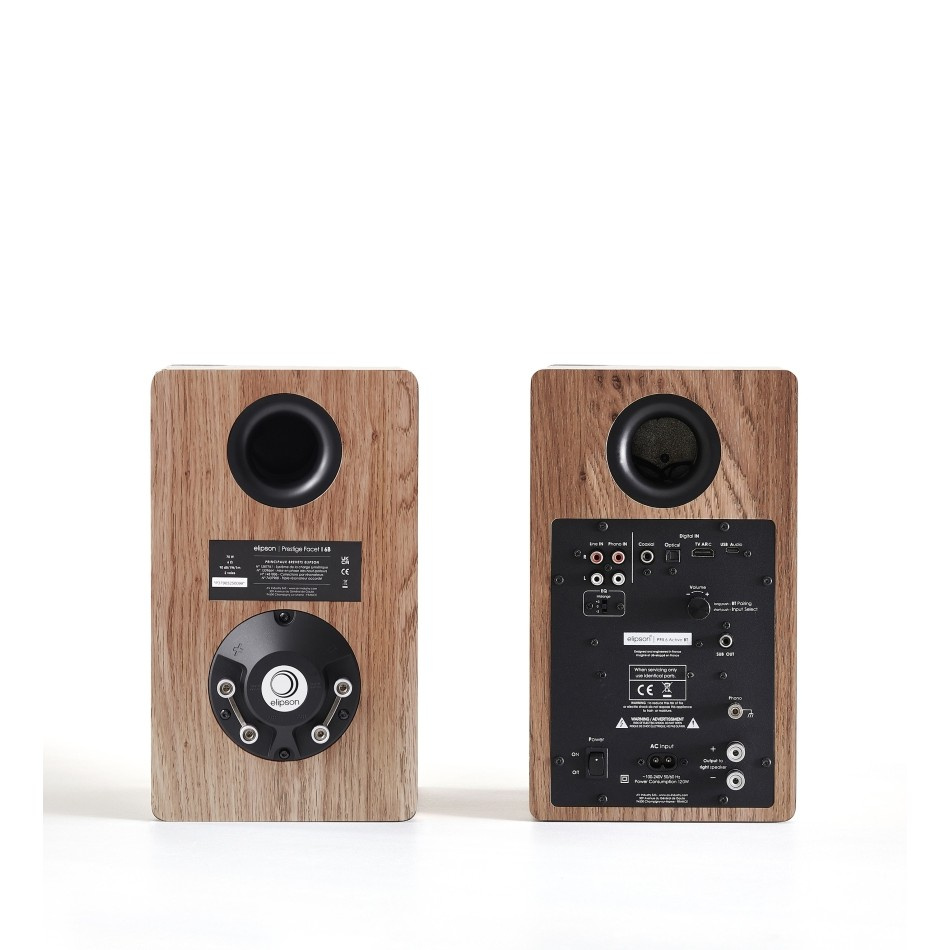 Elipson Prestige Facet II 6B Active, valnöt par