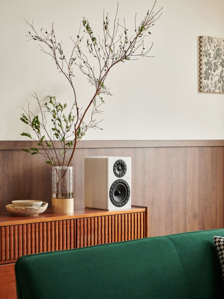 Elipson Prestige Facet II 6B stativhögtalare, mattvitt par