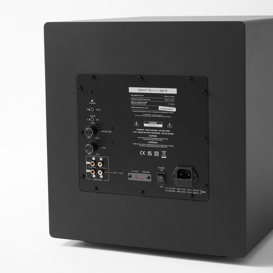 Elipson Premium Sub 10, svart