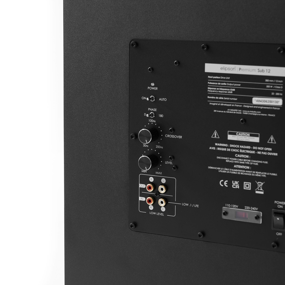 Elipson Premium Sub 12, svart