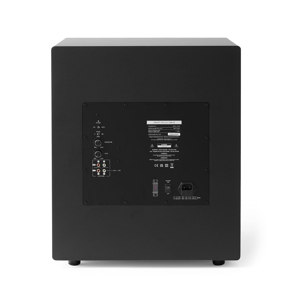Elipson Premium Sub 15, svart