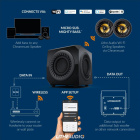 Lithe Audio Wireless Micro Subwoofer, trådlös aktiv baslåda med AirPlay 2 & Chromecast Lithe Audio Wireless Micro Subwoofer, trådlös aktiv baslåda med AirPlay 2 & Chromecast