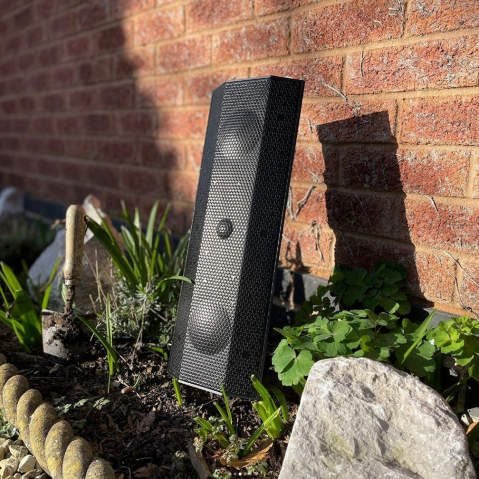 Lithe Audio iO1 Passive vädertålig vägghögtalare, styck vit