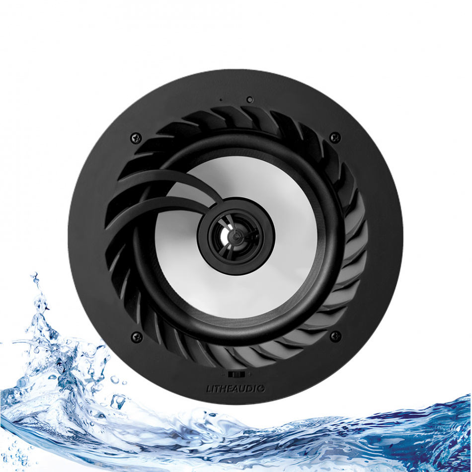 Lithe Audio Passive IP44 fukttålig inbyggnadshögtalare för tak, styck