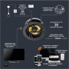 Lithe Audio Wifi Master inbyggnadshögtalare för tak, styck Lithe Audio Wifi Master inbyggnadshögtalare för tak, styck