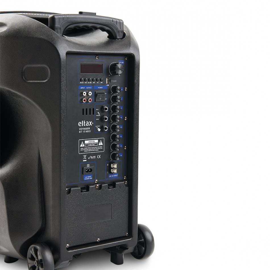 Eltax Voyager BT15 MKII partyhögtalare med Bluetooth & karaoke