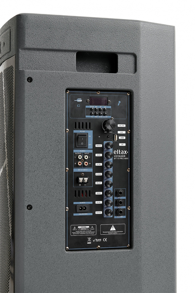 Eltax Voyager BT15 PRO MKII partyhögtalare med Bluetooth & karaoke