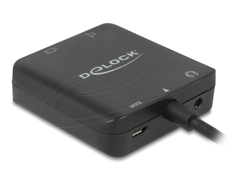 Delock HDMI Audio Extractor 4K 30 Hz, HDMI->Optisk & Analog 3.5mm