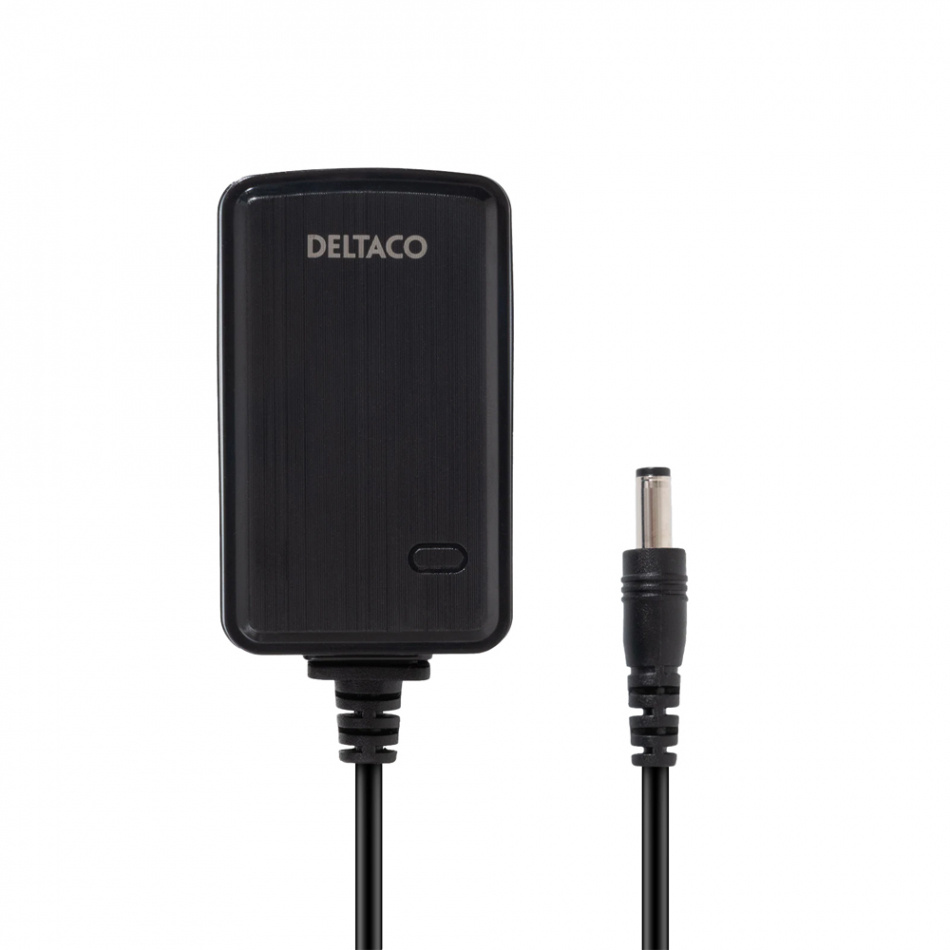 Deltaco PS12-20B Strömadapter 12V DC/2A, svart