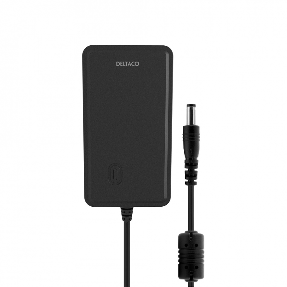 Deltaco PS12-30B Strömadapter 12V DC/3A, svart