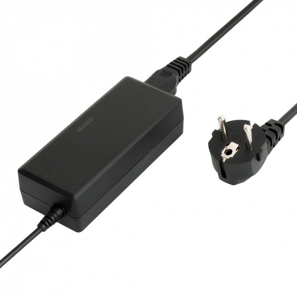 Deltaco PS12-50B Strömadapter 12V DC/5A, svart