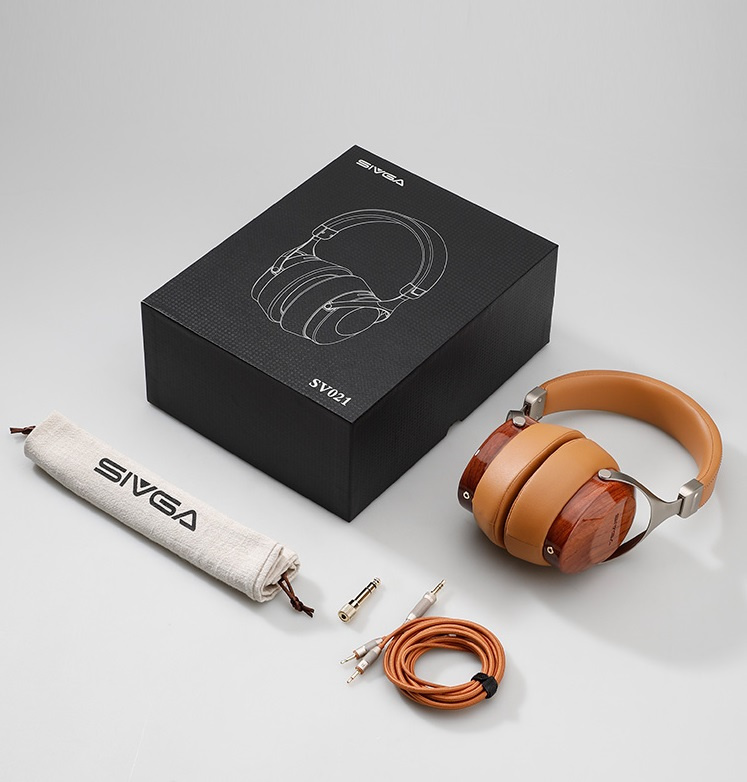Sivga Audio SV021 slutna over-ear hörlurar, rosenträ
