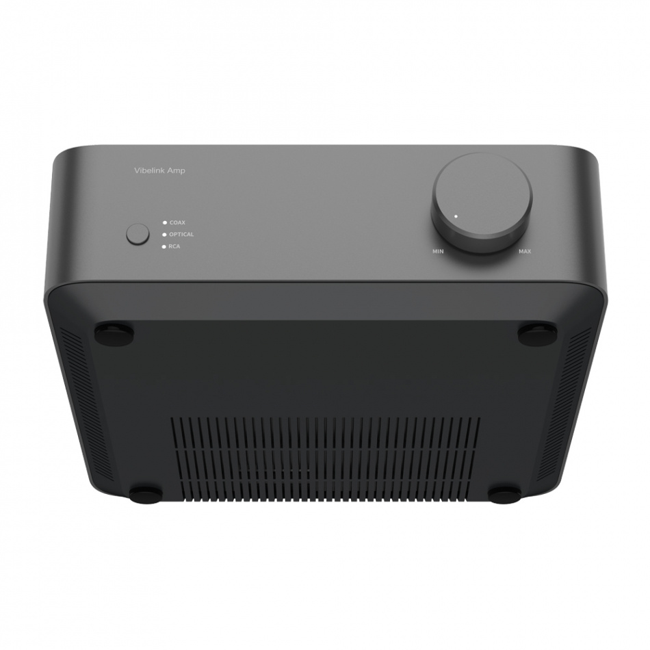 WiiM Vibelink Amp stereoförstärkare med DAC, mörkgrå
