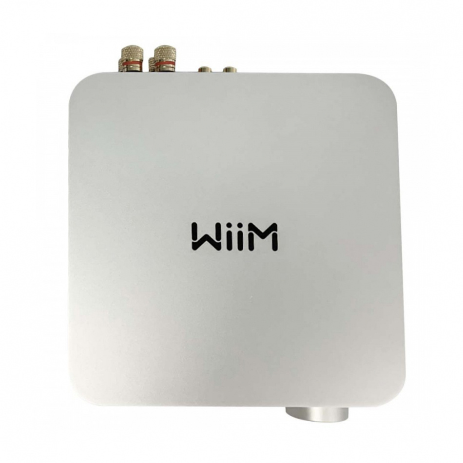 WiiM Amp streamingförstärkare med Chromecast & HDMI ARC, silver