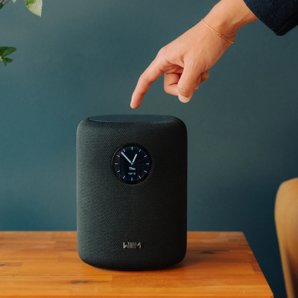 WiiM Sound streaminghögtalare med Touchdisplay, svart Returexemplar