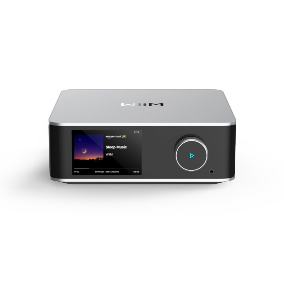 WiiM Ultra nätverksstreamer med HDMI ARC, mät-EQ & Chromecast, silver