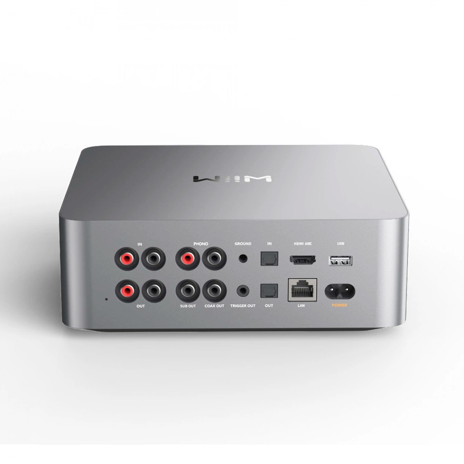 WiiM Ultra nätverksstreamer med HDMI ARC, mät-EQ & Chromecast, silver