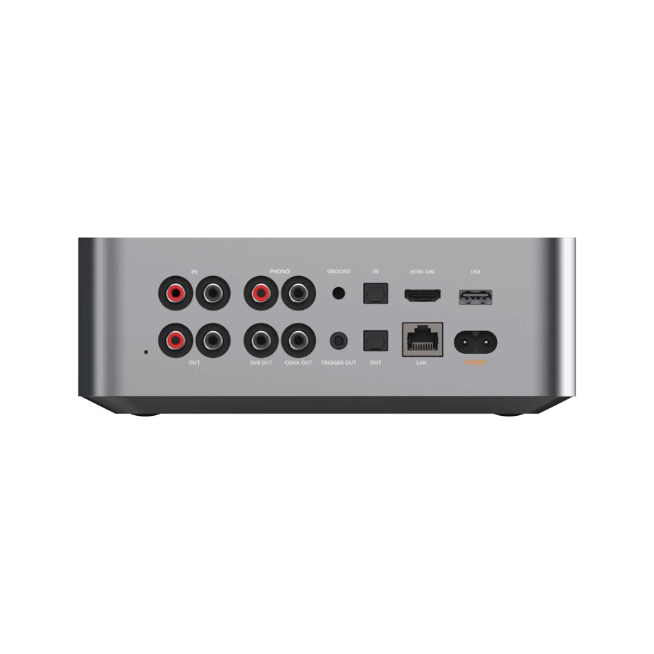 WiiM Ultra nätverksstreamer med HDMI ARC, mät-EQ & Chromecast, silver