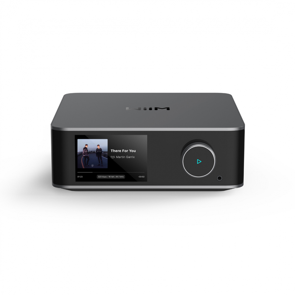 WiiM Ultra nätverksstreamer med HDMI ARC, mät-EQ & Chromecast, mörkgrå