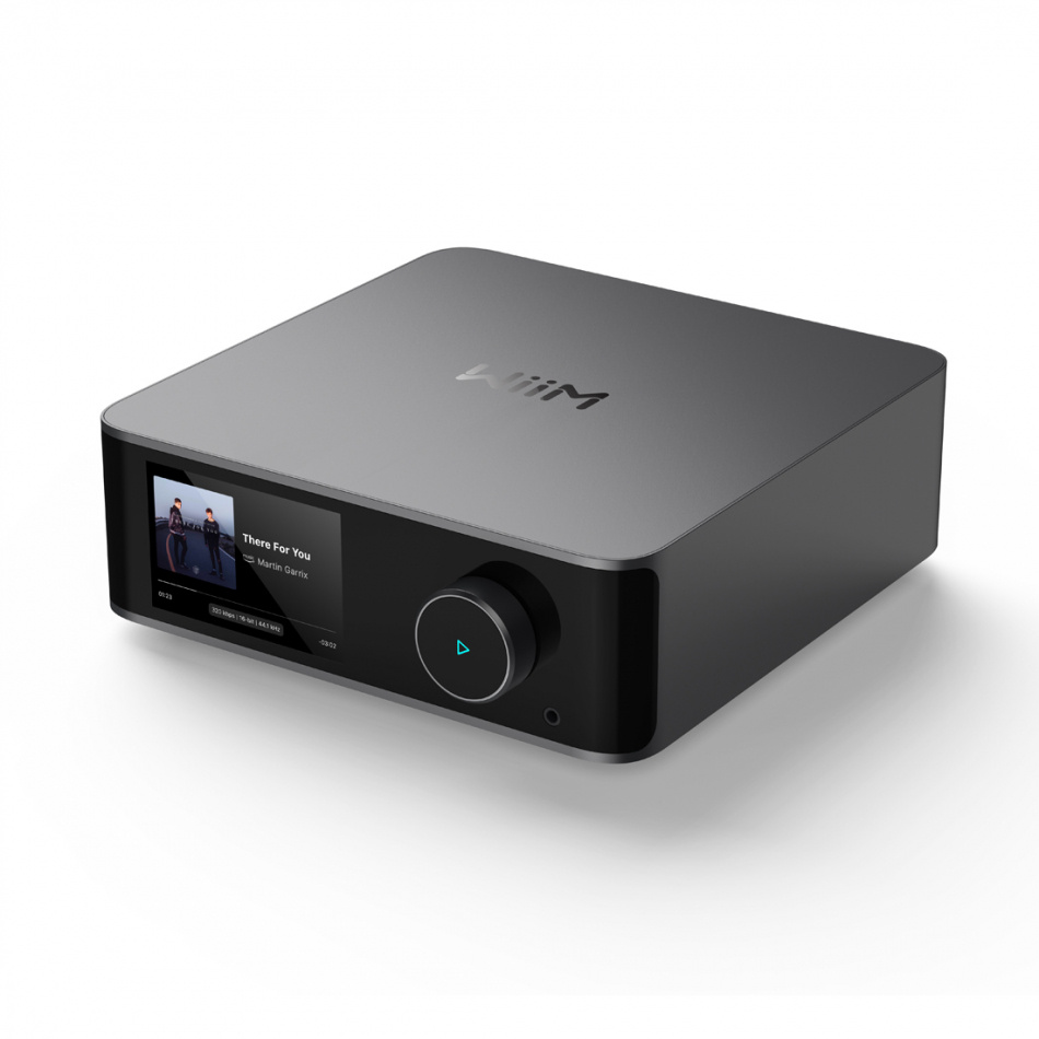 WiiM Ultra nätverksstreamer med HDMI ARC, mät-EQ & Chromecast, mörkgrå