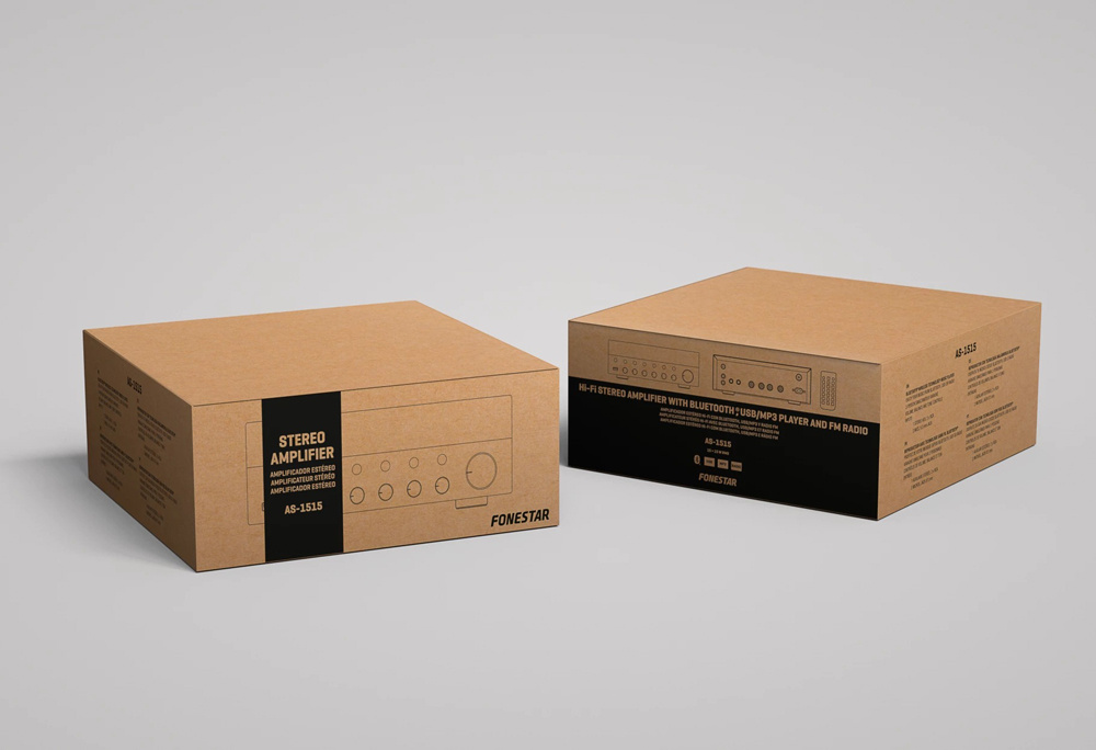 Fonestar AS-1515 stereoförstärkare med Bluetooth & mikrofoningångar